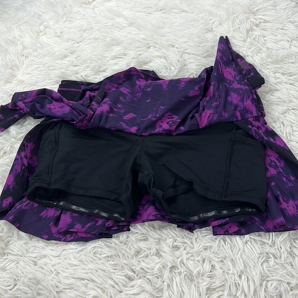 Lululemon Hit Your Stride Skirt Breezie Regal Plum Black / Black - Picture 5 of 10